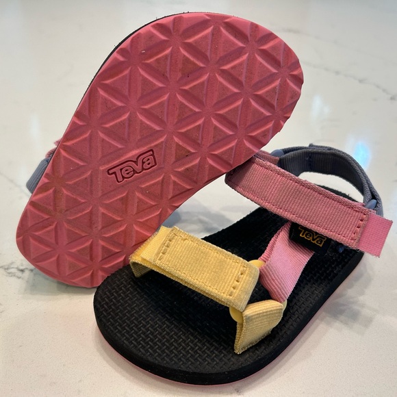 Rosebloom Multi Color Block Teva Sandals - Picture 6 of 6